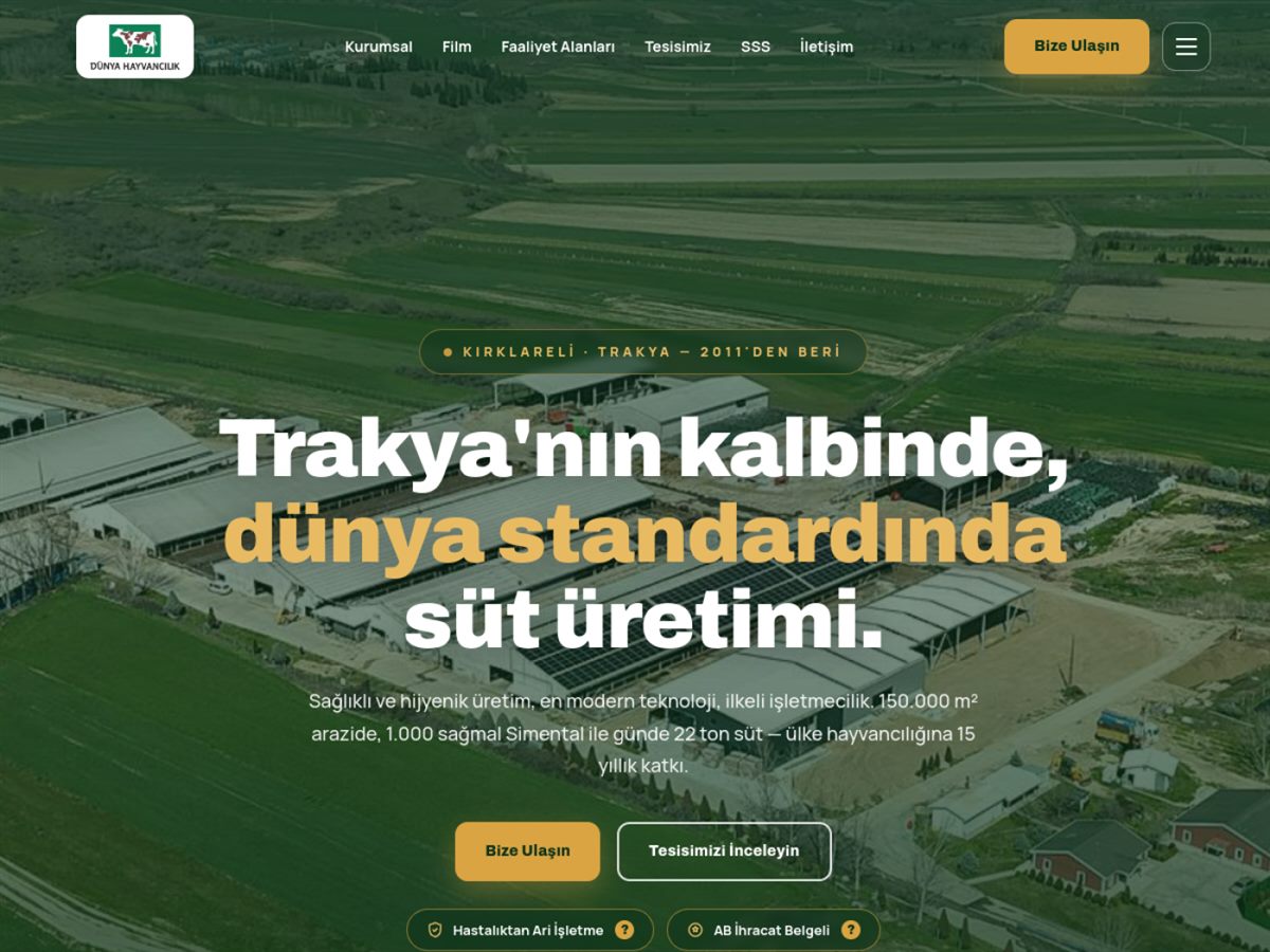 Dünya Hayvancılık web sitesi